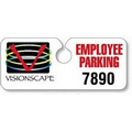 Hidden Hang Tag Parking Permit (.035" White Polyethylene)